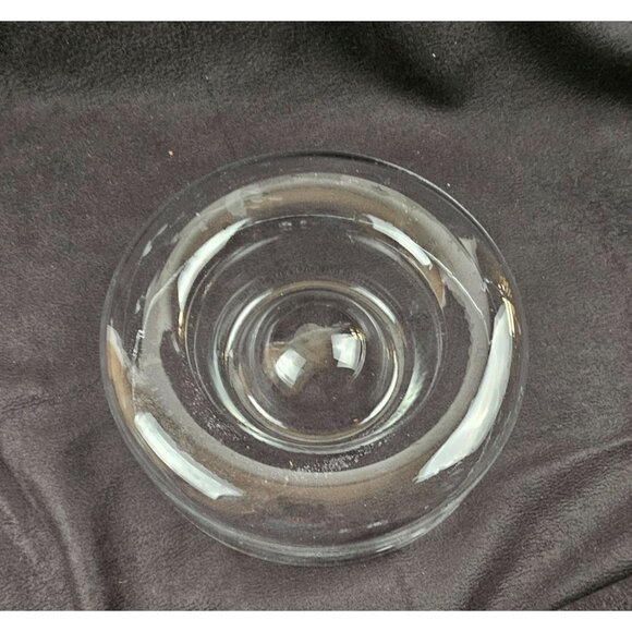 Princess House Chip And Dip Heritage Pattern Etched Floral Design Clear Crystal - Picture 4 of 8